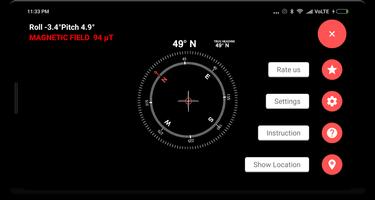 Kompas Kalibratie (Compass)-poster