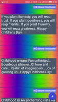Children's Day - 14th November Quotes تصوير الشاشة 1