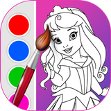 Princess Coloring Pages icône