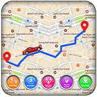 Maps and navigation & transport gps route finder آئیکن