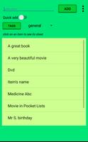 برنامه‌نما Pocket Lists عکس از صفحه