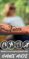 Name Tattoo On My Pic With LWP - Try Tattoo Design captura de pantalla 1