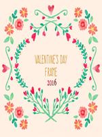 Valentine Day Photo Frames โปสเตอร์