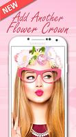 Photo booth heart effect flower crown captura de pantalla 2
