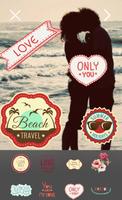 Retro - vintage stickers Affiche