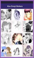 Kiss Me Emoji Love Stickers Affiche