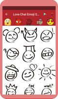 Love Chat Emoji Smileys Emoticon capture d'écran 3