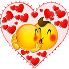 Valentine Love Emoji Stickers icono