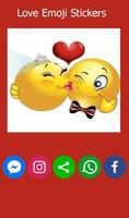 Valentine Love Emoji Stickers captura de pantalla 1