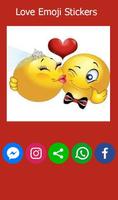 Valentine Love Emoji Stickers تصوير الشاشة 1