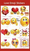 Valentine Love Emoji Stickers captura de pantalla 2