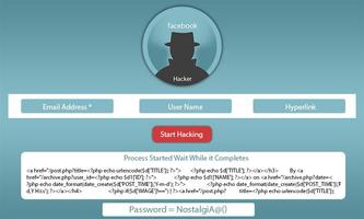 Password Hacker Facebook Prank ポスター