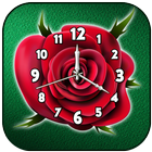 Flower clock live wallpaper आइकन