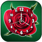 Flower clock live wallpaper icon