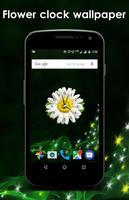 Flower clock live wallpaper 스크린샷 1