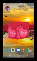 3D My Name Cube Live Wallpaper تصوير الشاشة 3