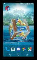 3D My Name Cube Live Wallpaper Affiche