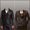Leather Coat Man Photo Suit