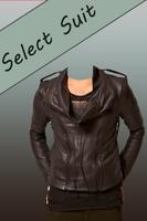 Leather Coat Man Photo Suit Affiche