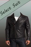 Leather Coat Man Photo Suit capture d'écran 3