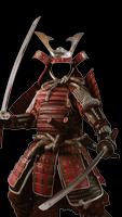 Samurai Armor Cosplay Frames Plakat