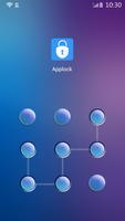 الأزرق موضوع Applock الملصق