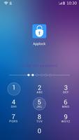 الأزرق موضوع Applock تصوير الشاشة 1