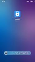 الأزرق موضوع Applock تصوير الشاشة 2