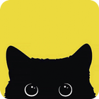 Black Theme Cat Pour AppLock icône