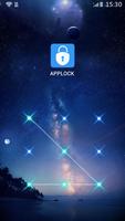 برنامه‌نما AppLock Theme Night Sky عکس از صفحه