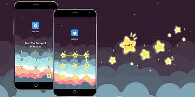 AppLock Theme Cute Stars ảnh chụp màn hình 3