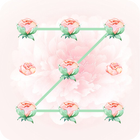 Fleur rose thème pour Applock icône