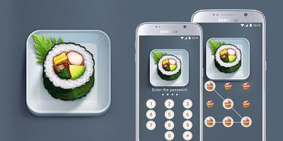 AppLock Theme Sushi Food تصوير الشاشة 3