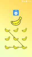الموز موضوع Applock الملصق
