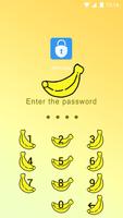 الموز موضوع Applock تصوير الشاشة 1