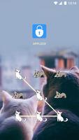 Gato bonito para Applock Cartaz