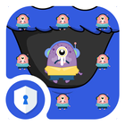 AppLock Cartoon Bule Theme ไอคอน