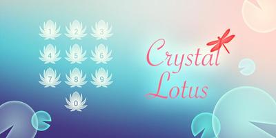 Crystal Lotus - AppLock Theme Affiche
