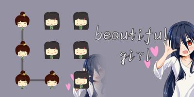 AppLock Beautiful Girl Theme Plakat