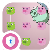 AppLock Cute Pig Theme icône
