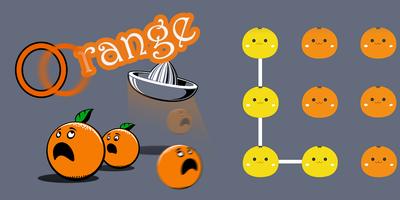 Orange AppLock Theme постер