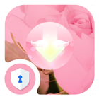 Pink Flowers AppLock Theme icône