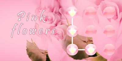 Pink Flowers AppLock Theme Affiche