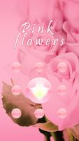 Pink Flowers AppLock Theme ภาพหน้าจอ 1