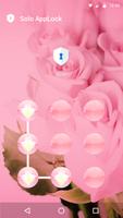 Pink Flowers AppLock Theme ภาพหน้าจอ 2