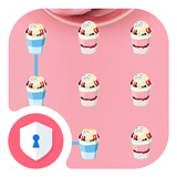 Pink Ice Cream AppLock Theme icône