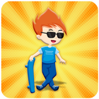 skateboard kids free game icon