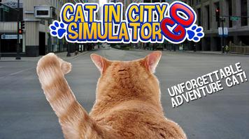 Cat In City Go Simulator Affiche