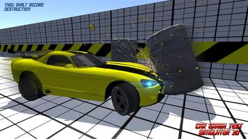 Car Crash Test Simulator 3D capture d'écran 1