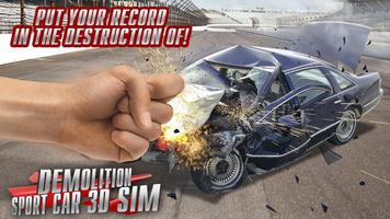 Demolition Sport Auto 3D-Sim Plakat